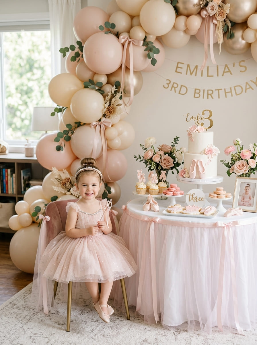 24 Ballerina 3rd Birthday Party Ideas for Girls That Feel Sweet and Elegant