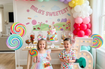 Candy Land fifth birthday party