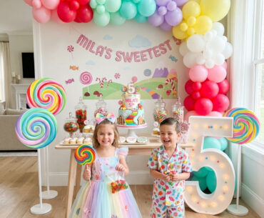 Candy Land fifth birthday party