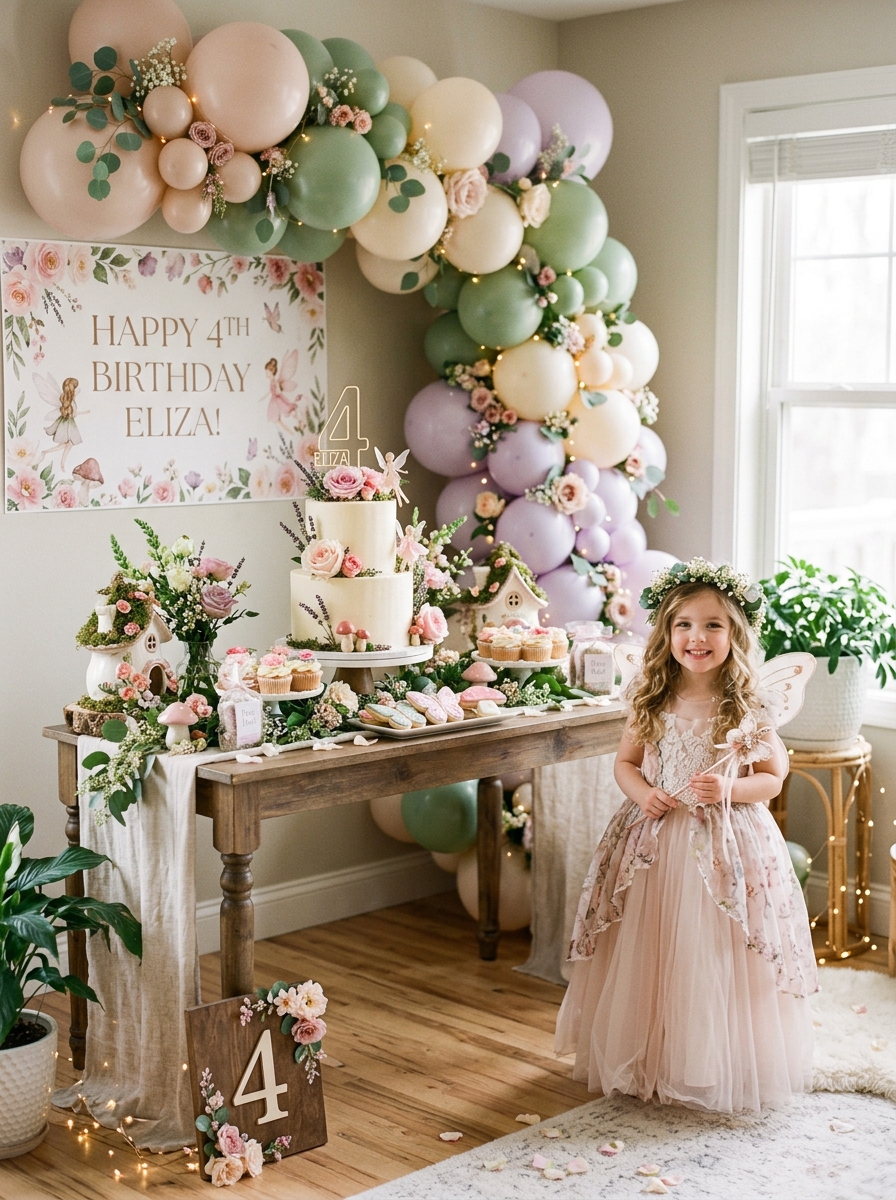 Fairy Garden 4th Birthday Party Ideas That Feel Magical and Stylish