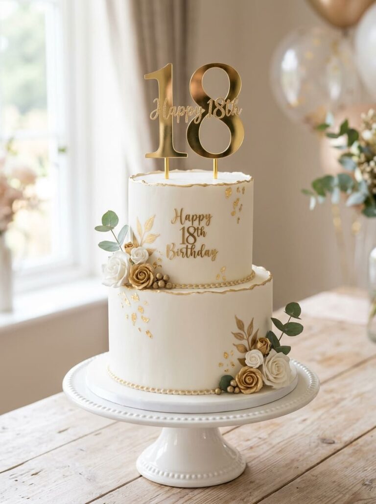 26 Modern 18th Birthday Cake Ideas for Home Celebrations