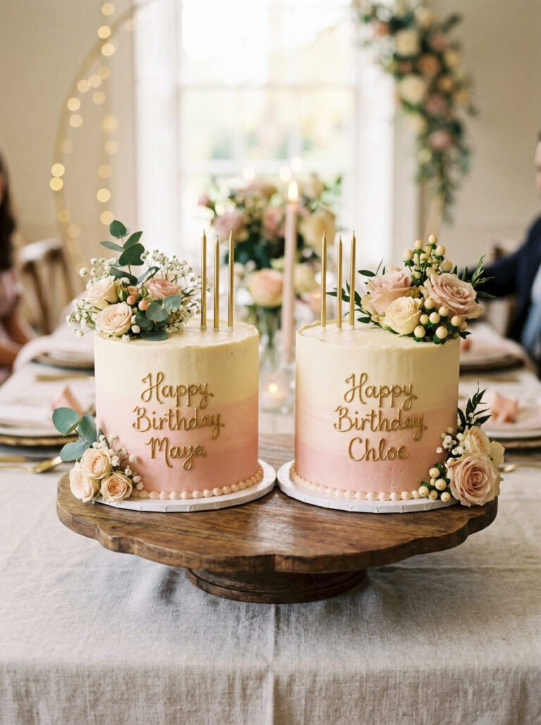 18 Twins Birthday Cake Ideas for Perfect Home Birthday Parties